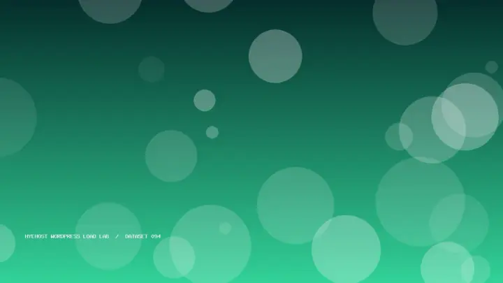 Abstract HYEHOST load lab benchmark visual 094
