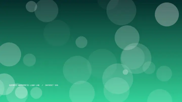 Abstract HYEHOST load lab benchmark visual 166